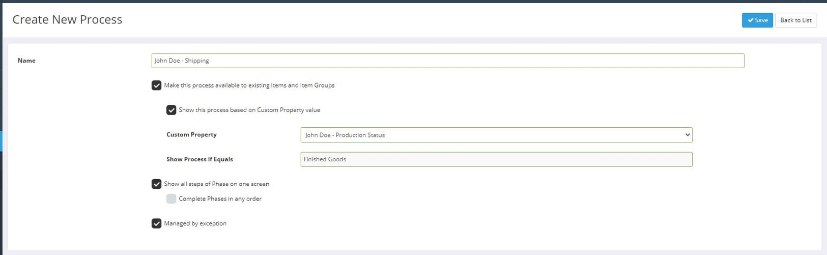 Skipped Process Idencia 101-21: Skipped Process Options