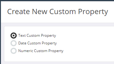 101-10_Create New Item Custom Properties_Text Type
