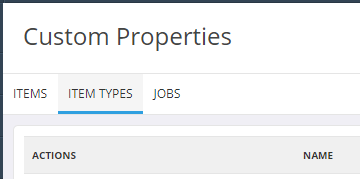 101-2_Custom Properties Screen_Item Types Tab