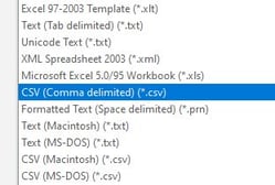 CSV Format 2-1