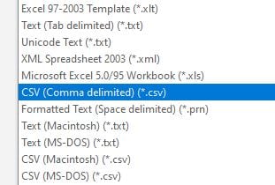 CSV Format 2