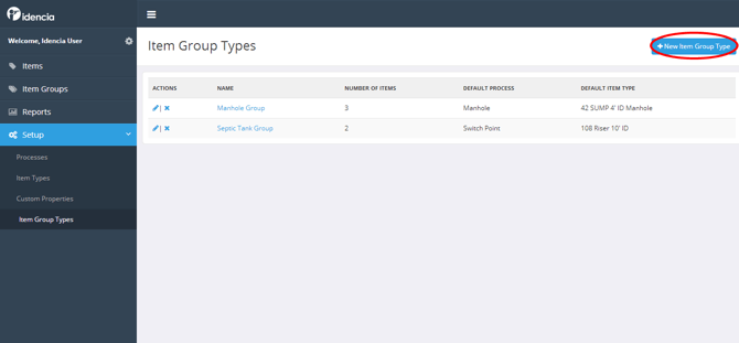 Item Group Type List