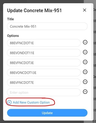 Add New Option