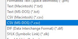 CSV Format